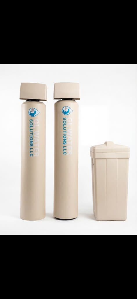 Whole-house filtration tanks ready for installation